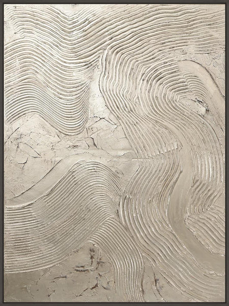 Metallic Silver | DESIGN PAINTING Design maleri ART COPENHAGEN 90x120 Sort svæveramme
