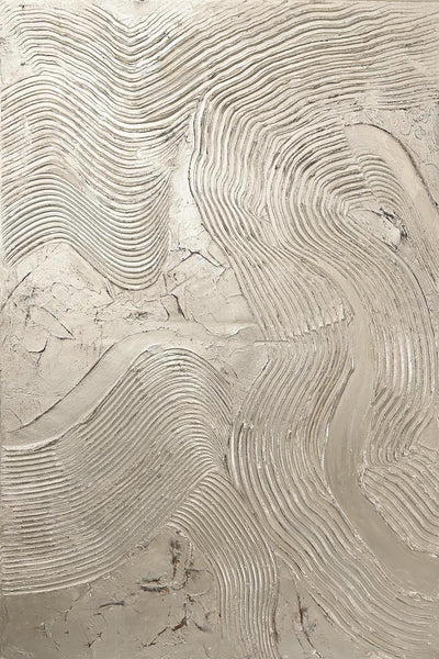 Metallic Silver | DESIGN PAINTING Design maleri ART COPENHAGEN 100x150 Uden ramme