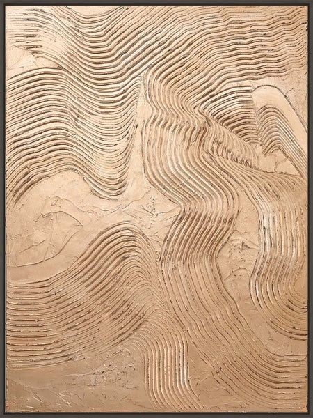Metallic Brown | DESIGN PAINTING Design maleri ART COPENHAGEN 90x120 Sort svæveramme