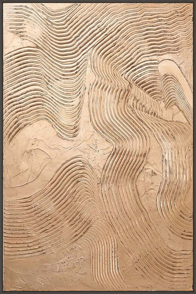 Metallic Brown | DESIGN PAINTING Design maleri ART COPENHAGEN 100x150 Sort svæveramme