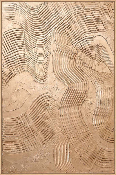 Metallic Brown | DESIGN PAINTING Design maleri ART COPENHAGEN 100x150 Ege svæveramme