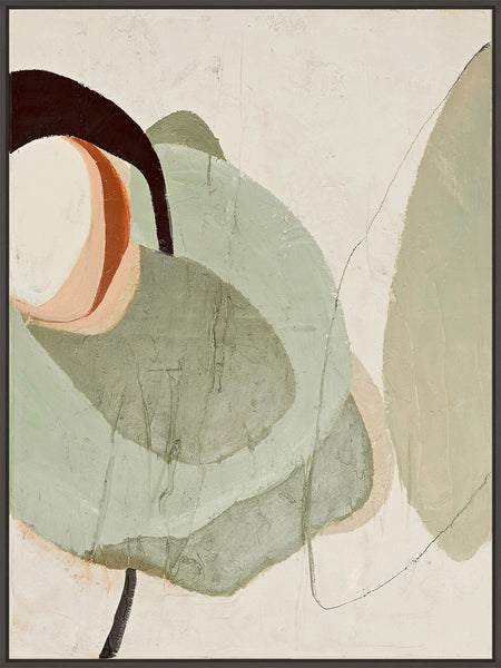 Moon Rock | DESIGN PAINTING Design maleri ART COPENHAGEN 90x120 Sort svæveramme