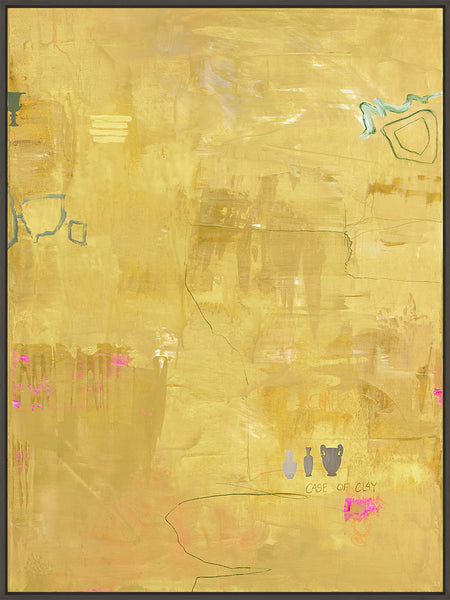 Yellow Petite | DESIGN MALERI Design maleri ART COPENHAGEN (DA) 90x120 cm Sort svæveramme