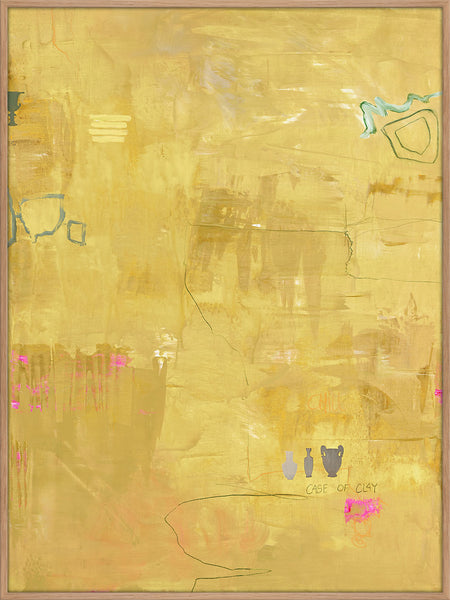 Yellow Petite | DESIGN MALERI Design maleri ART COPENHAGEN (DA) 90x120 cm Ege ramme