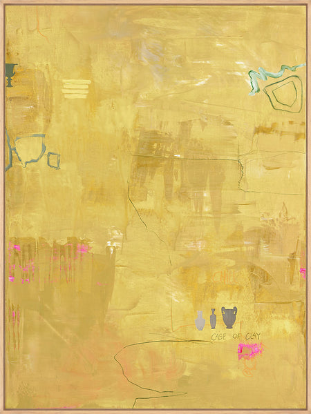 Yellow Petite | DESIGN MALERI Design maleri ART COPENHAGEN (DA) 90x120 cm Ege svæveramme