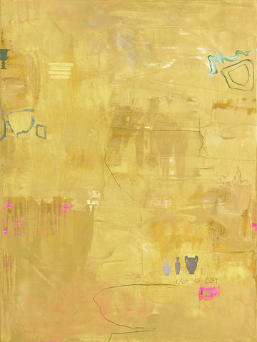 Yellow Petite | DESIGN MALERI Design maleri ART COPENHAGEN (DA) 90x120 cm Uden ramme