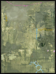 Green Petite | DESIGN MALERI Design maleri ART COPENHAGEN (DA) 90x120 cm Sort ramme