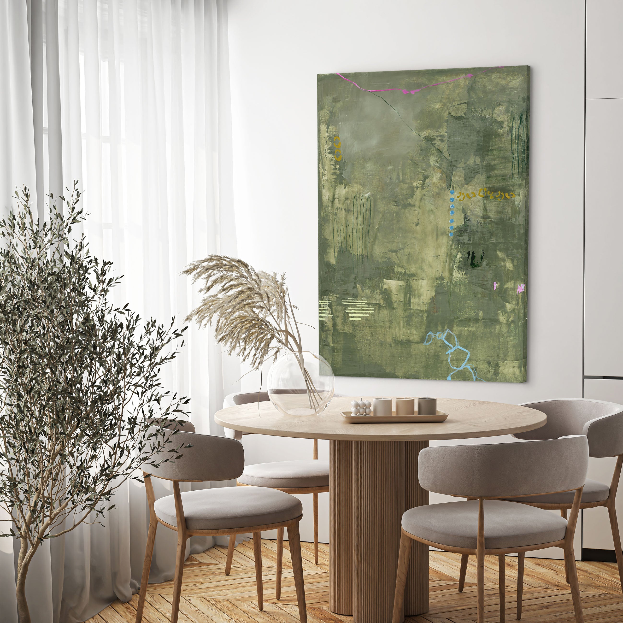 Green Petite | DESIGN MALERI Design maleri ART COPENHAGEN (DA) 90x120 cm Uden ramme