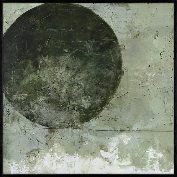 Light Ball | DESIGN MALERI Design maleri ART COPENHAGEN (DA) 100x100 Sort ramme