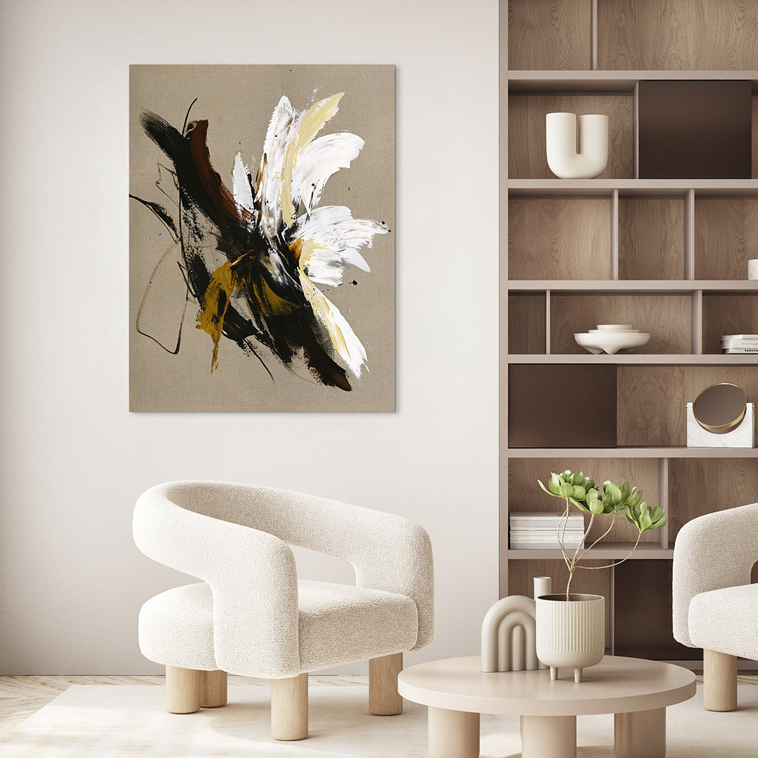Explosive | DESIGN MALERI Design maleri ART COPENHAGEN 90x120 Sort ramme 
