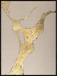 Wild Horizon Gold | DESIGN MALERI Design maleri ART COPENHAGEN 90x120 Sort ramme