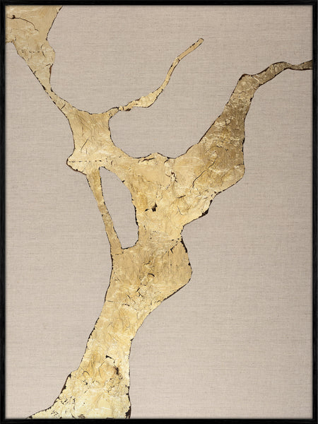 Wild Horizon Gold | DESIGN MALERI Design maleri ART COPENHAGEN 90x120 Sort ramme