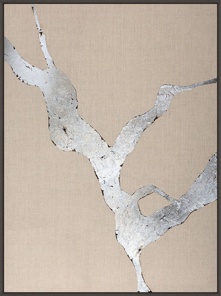 Wild Horizon Silver | DESIGN MALERI Design maleri ART COPENHAGEN 90x120 Sort svæveramme