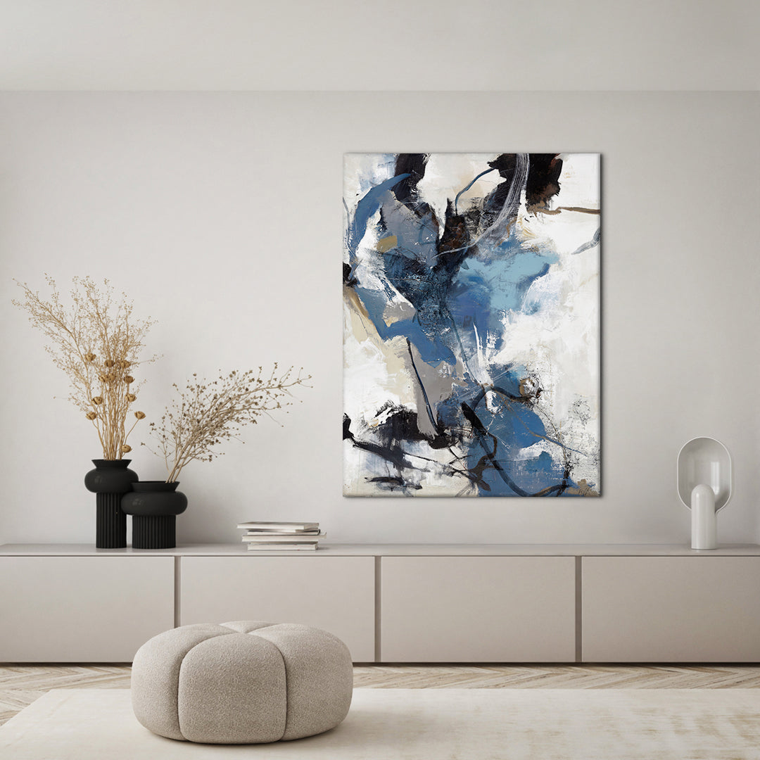 Blue vibes | Maleri & kunsttryk Maleri & kunsttryk ART COPENHAGEN 90x120 Ingen ramme 