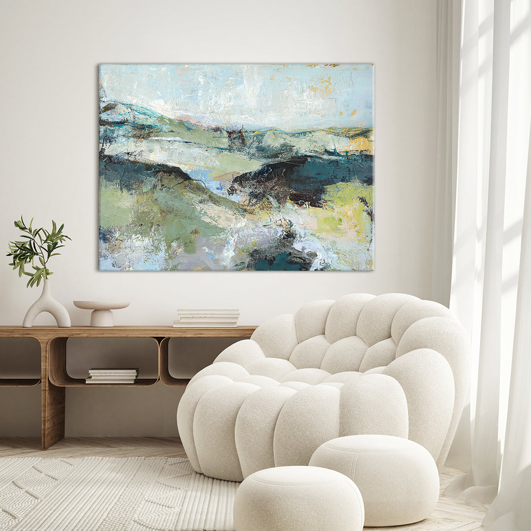 Green Mountain | Maleri & kunsttryk Maleri & kunsttryk ART COPENHAGEN   