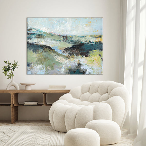 Green Mountain | Maleri & kunsttryk Maleri & kunsttryk ART COPENHAGEN   