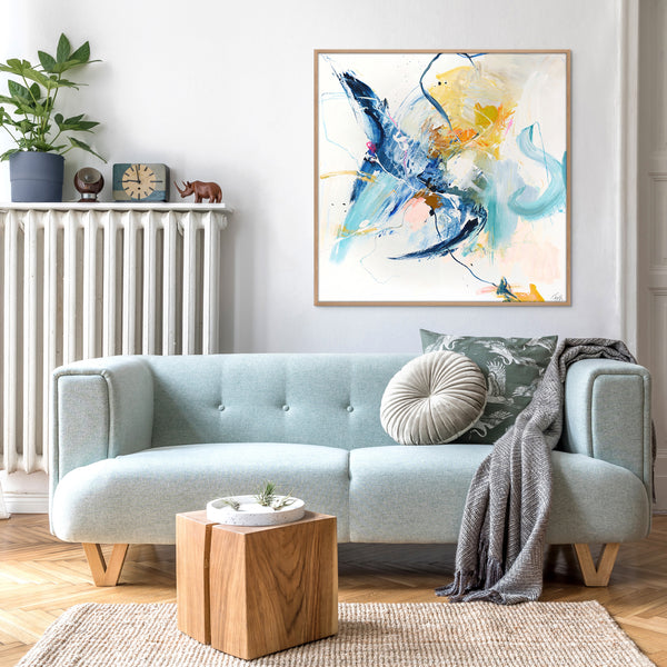 Confidential Blue | Maleri & kunsttryk Maleri & kunsttryk ART COPENHAGEN