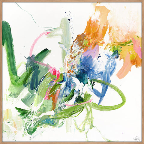 Confidential Green | Maleri & kunsttryk Maleri & kunsttryk ART COPENHAGEN 100x100 Egeramme