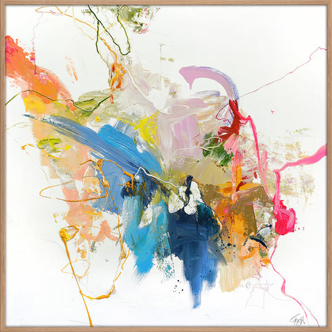 Confidential Pink | Maleri & kunsttryk Maleri & kunsttryk ART COPENHAGEN 100x100 Egeramme