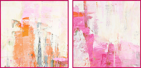 New Age Pink 2+3 | Maleri & kunsttryk Maleri & kunsttryk ART COPENHAGEN (DA) 40x40