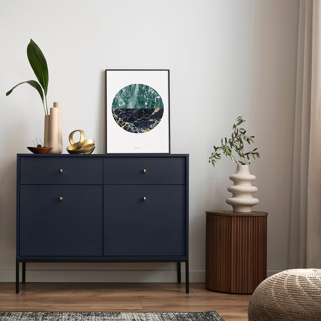 Marble circle | INDRAMMET BILLEDE Indrammet billede MF