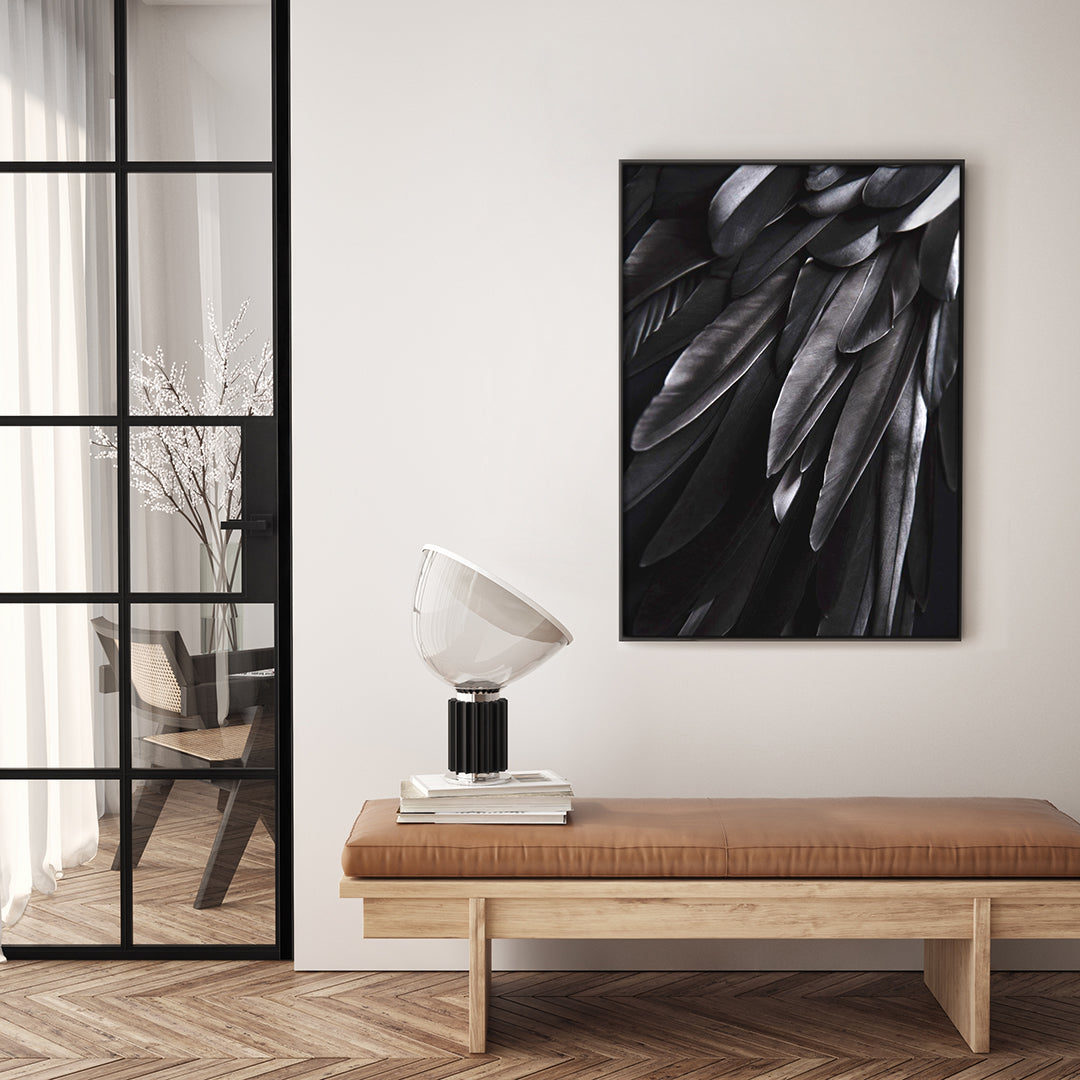 Black wing | INDRAMMET BILLEDE Indrammet billede MF 30x40 Sort
