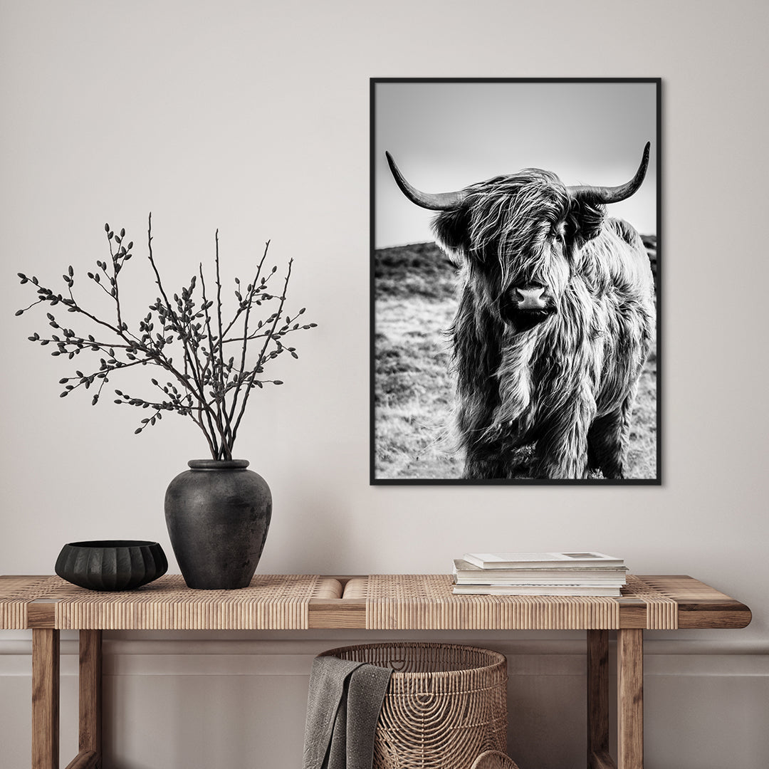 Highlander | INDRAMMET BILLEDE Indrammet billede MF 30x40 Sort