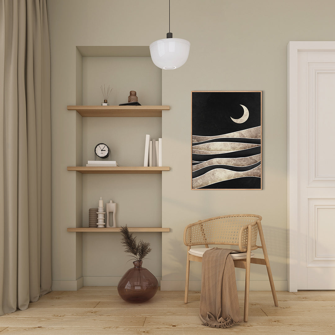 Black desert 2 | INDRAMMET BILLEDE Indrammet billede MF 30x40 Sort