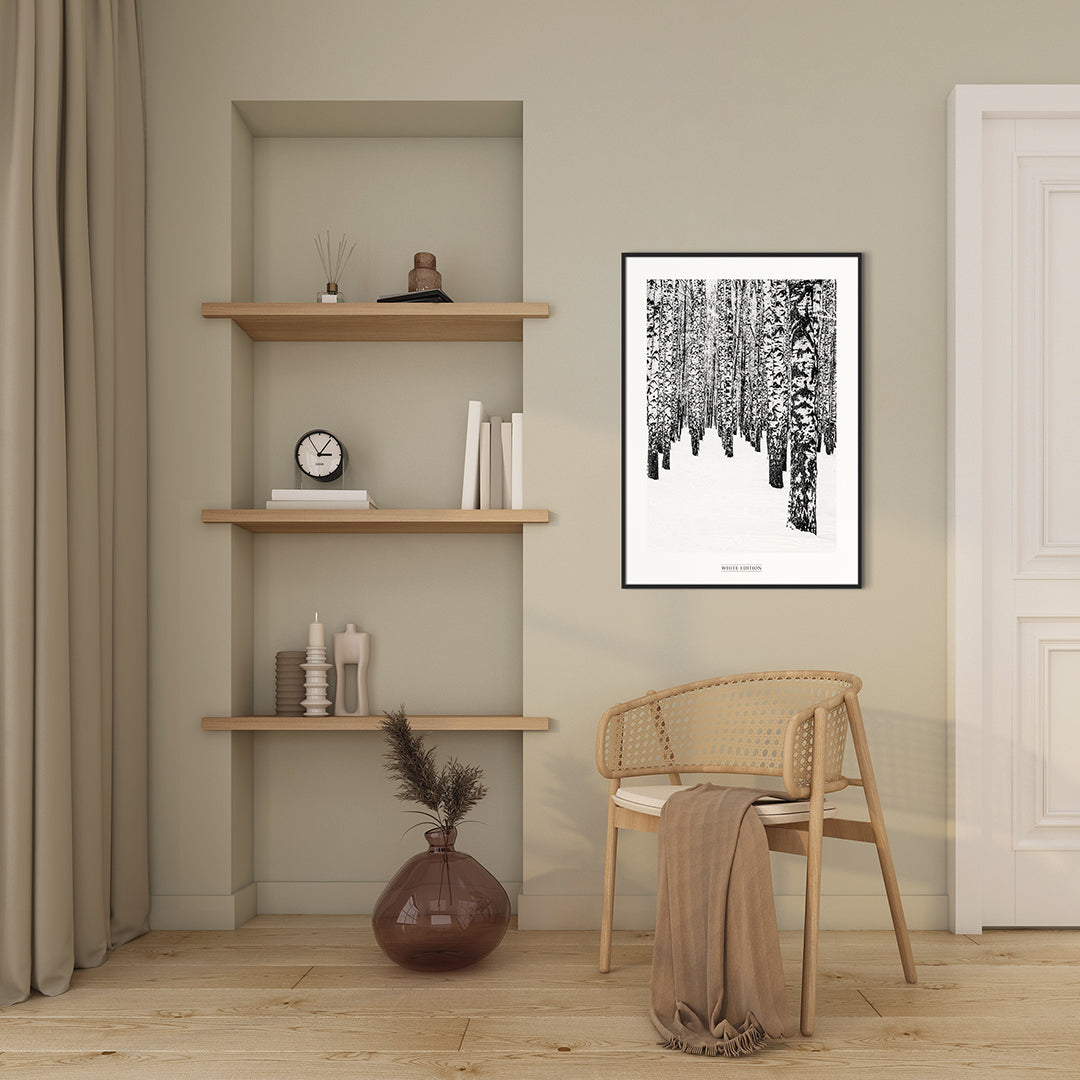 White Edition 2 | INDRAMMET BILLEDE Indrammet billede MF 30x40 Sort