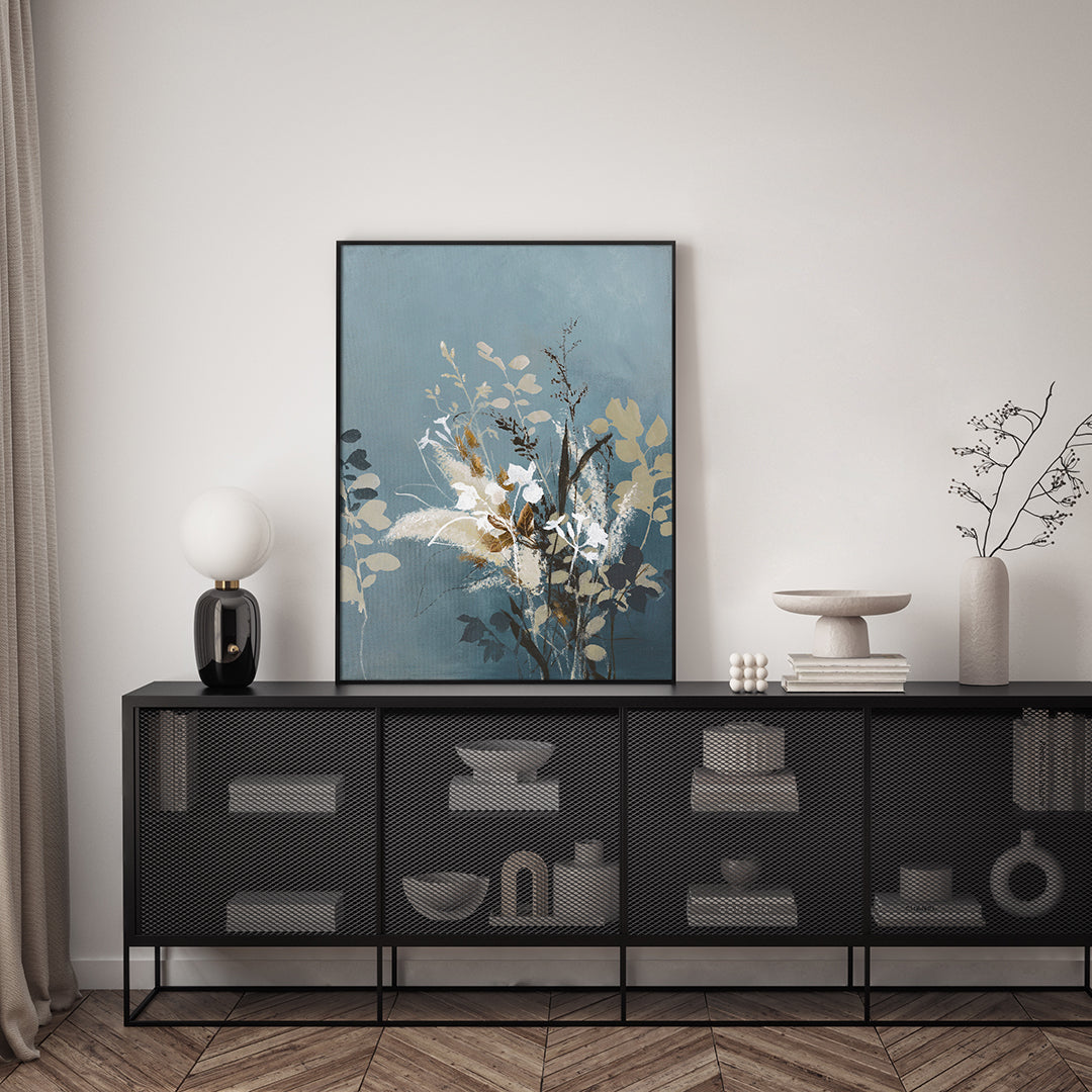 Light Leaves 4 | INDRAMMET BILLEDE Indrammet billede MF 30x40 Egeramme