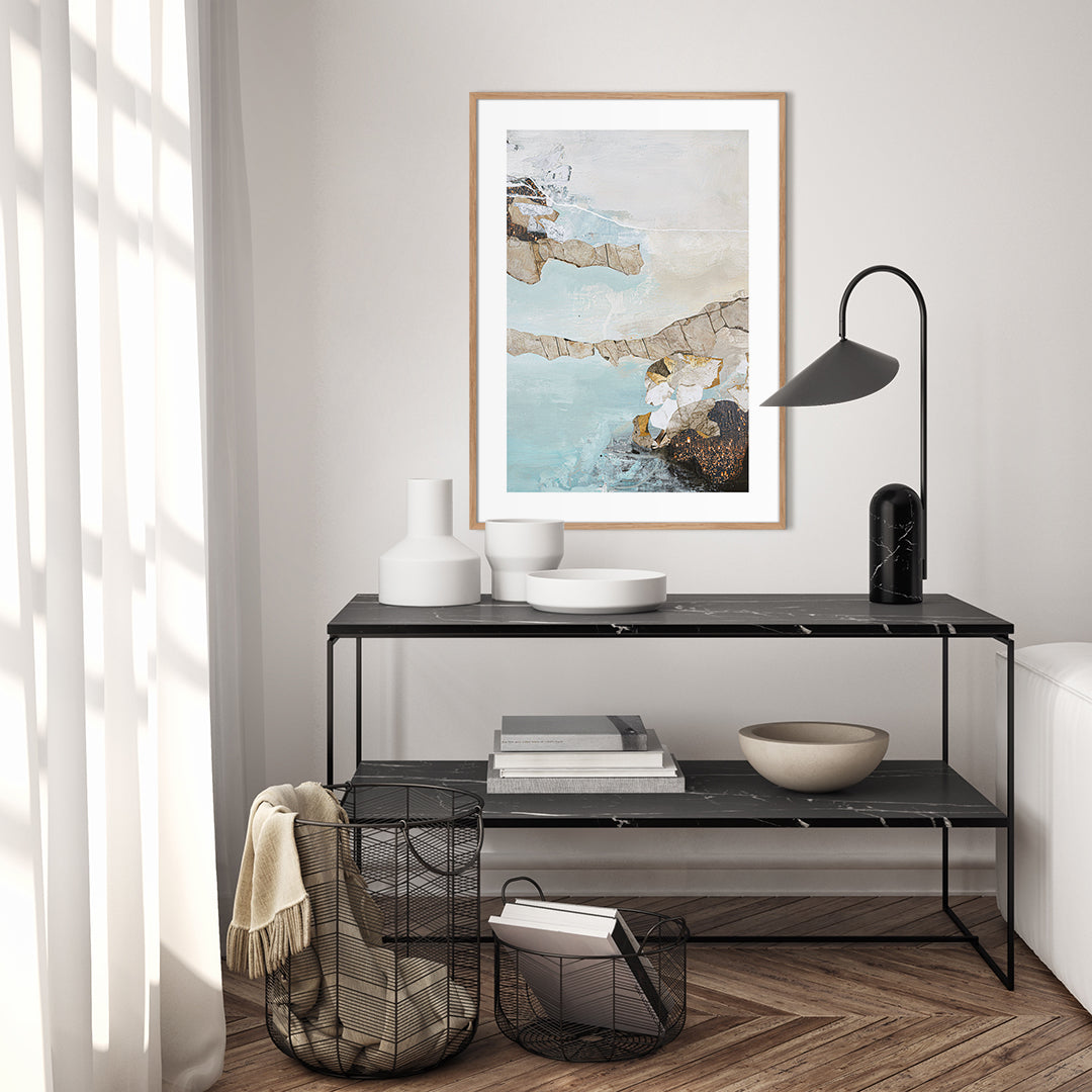 Art Piece 1 | INDRAMMET BILLEDE Indrammet billede MF 30x40 Egeramme
