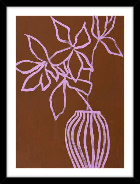 Lilac umber | KUNSTTRYK Kunsttryk ART COPENHAGEN 30x40 Sort ramme