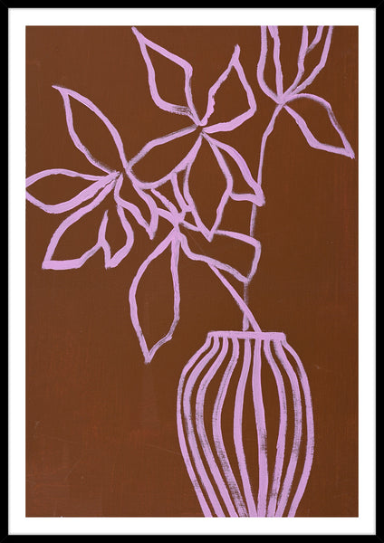 Lilac umber | KUNSTTRYK Kunsttryk ART COPENHAGEN 70x100 Sort ramme