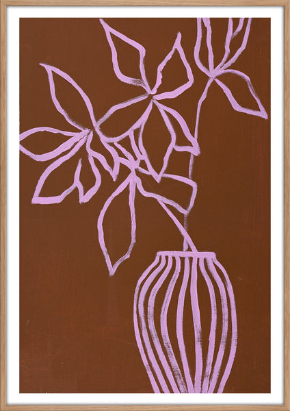 Lilac umber | KUNSTTRYK Kunsttryk ART COPENHAGEN 70x100 Egeramme