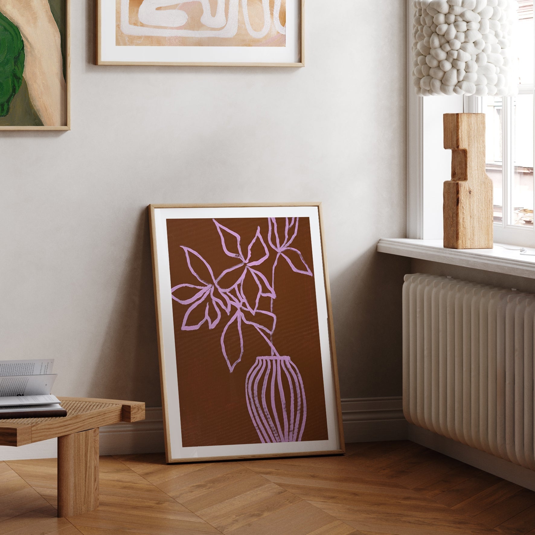 Lilac umber | KUNSTTRYK Kunsttryk ART COPENHAGEN 50x70 Egeramme