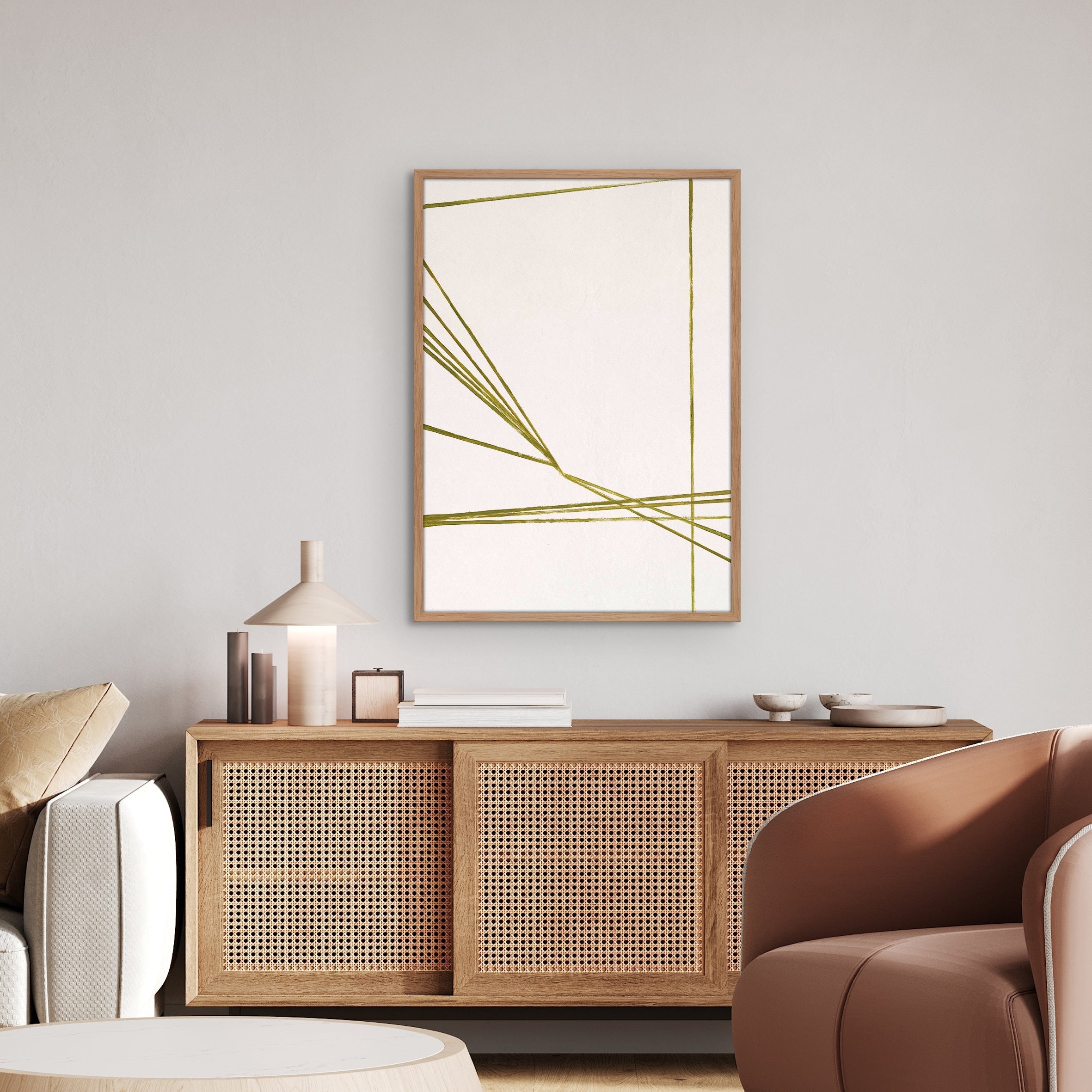 Lines play | KUNSTTRYK Kunsttryk ART COPENHAGEN 50x70 Egeramme