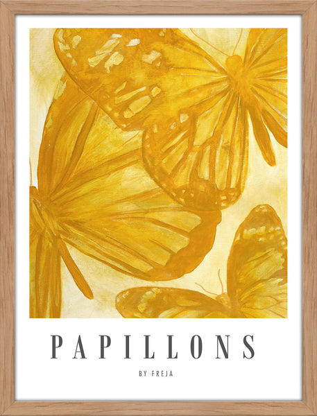 Papillions | KUNSTTRYK Kunsttryk ART COPENHAGEN 30x40 Egeramme