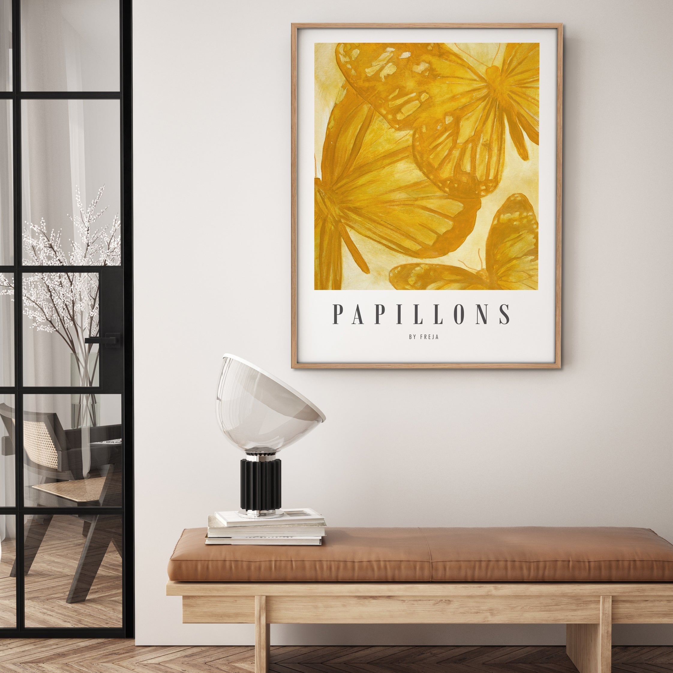 Papillions | KUNSTTRYK Kunsttryk ART COPENHAGEN 50x70 Egeramme