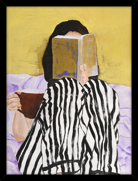 Reading | KUNSTTRYK Kunsttryk ART COPENHAGEN 30x40 Sort ramme