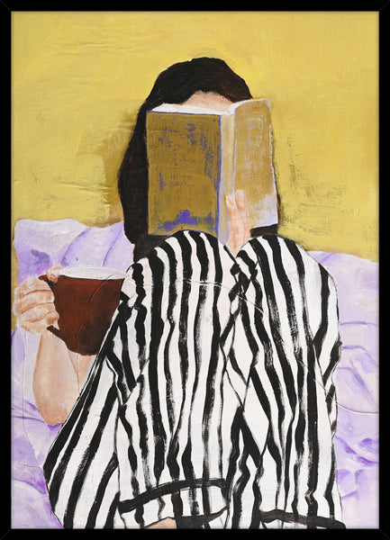 Reading | KUNSTTRYK Kunsttryk ART COPENHAGEN 50x70 Sort ramme