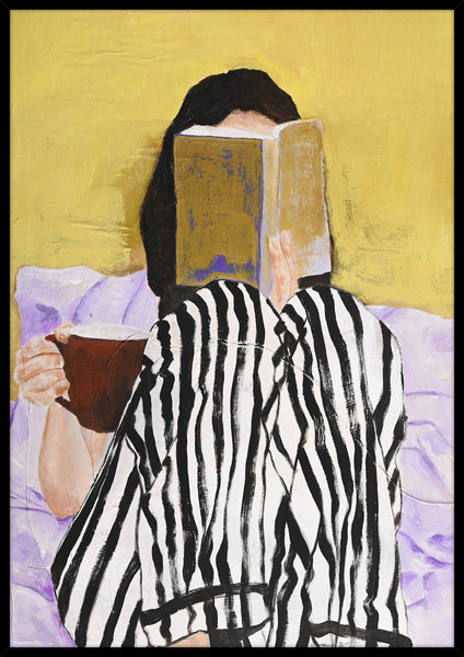 Reading | KUNSTTRYK Kunsttryk ART COPENHAGEN 70x100 Sort ramme