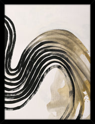Stripes | KUNSTTRYK Kunsttryk ART COPENHAGEN 30x40 Sort ramme