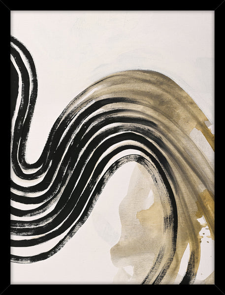 Stripes | KUNSTTRYK Kunsttryk ART COPENHAGEN 30x40 Sort ramme
