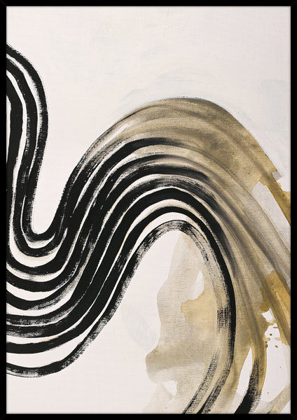 Stripes | KUNSTTRYK Kunsttryk ART COPENHAGEN 70x100 Sort ramme