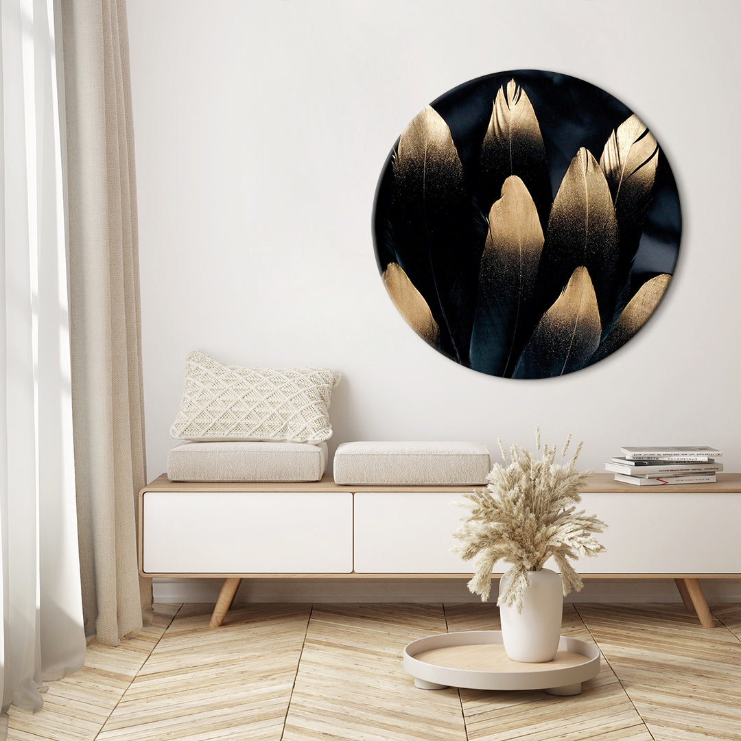 Golden feather | CIRCLE ART Circle Art ART COPENHAGEN   