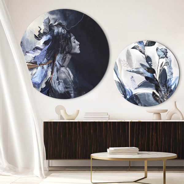 Blue Leaves | CIRCLE ART Circle Art ART COPENHAGEN