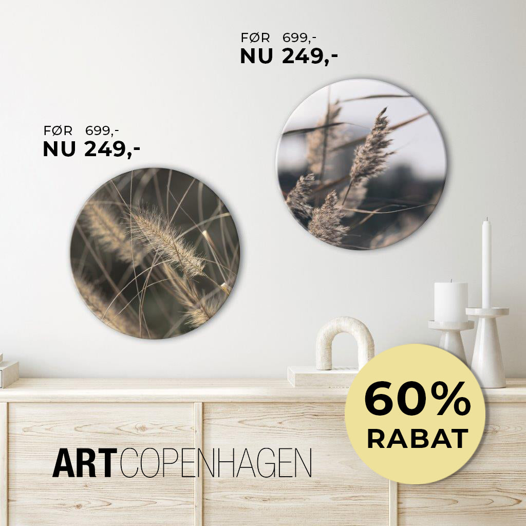Circle / Mellow Grasses 3 / Ø 40 cm Circle Art kampagne ART COPENHAGEN   