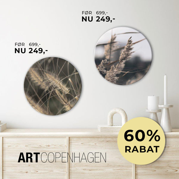 Circle / Mellow Grasses 3 / Ø 40 cm Circle Art kampagne ART COPENHAGEN   