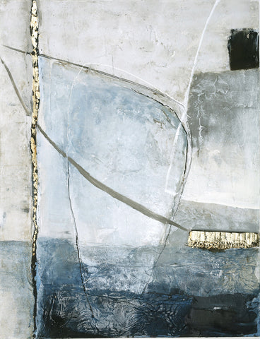 Golden Blue 2 / 90x120 cm | KAMPAGNE MALERI Kampagne Maleri ART COPENHAGEN