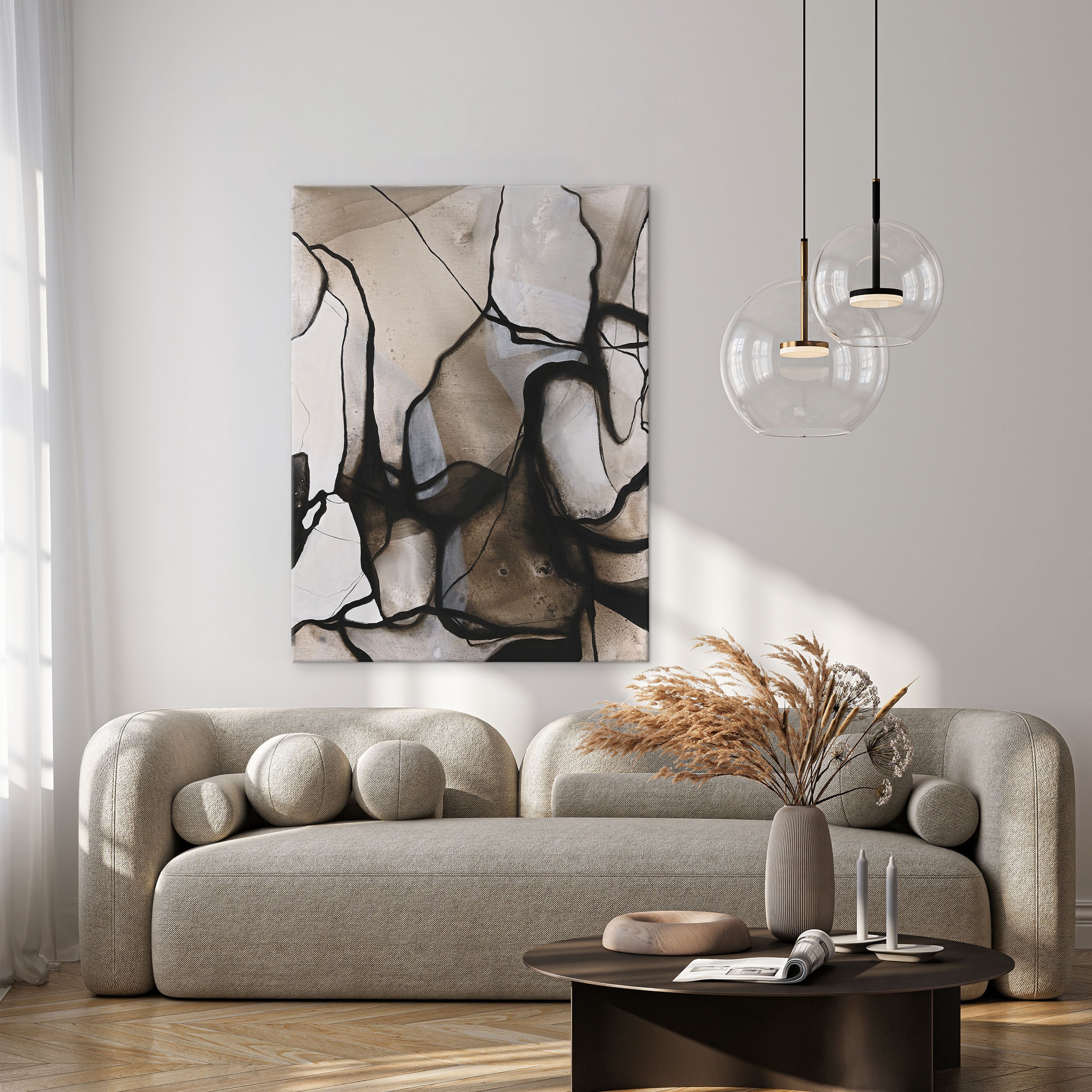 FREE FLOW | UNIKA MALERI Unika Maleri ART COPENHAGEN 90x120cm